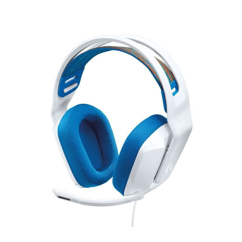 GAMING Headphones - Lightweight - LOGITECH G - G335 WIRED - WHITE - Di