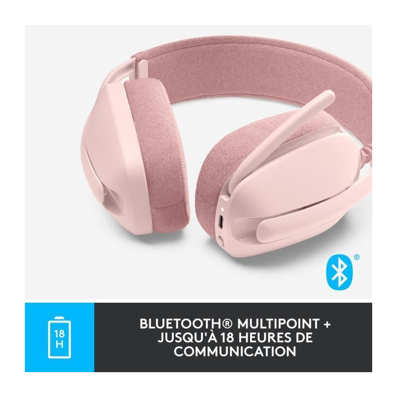 Logitech - Lightweight Wireless Listening Helmet with background micro