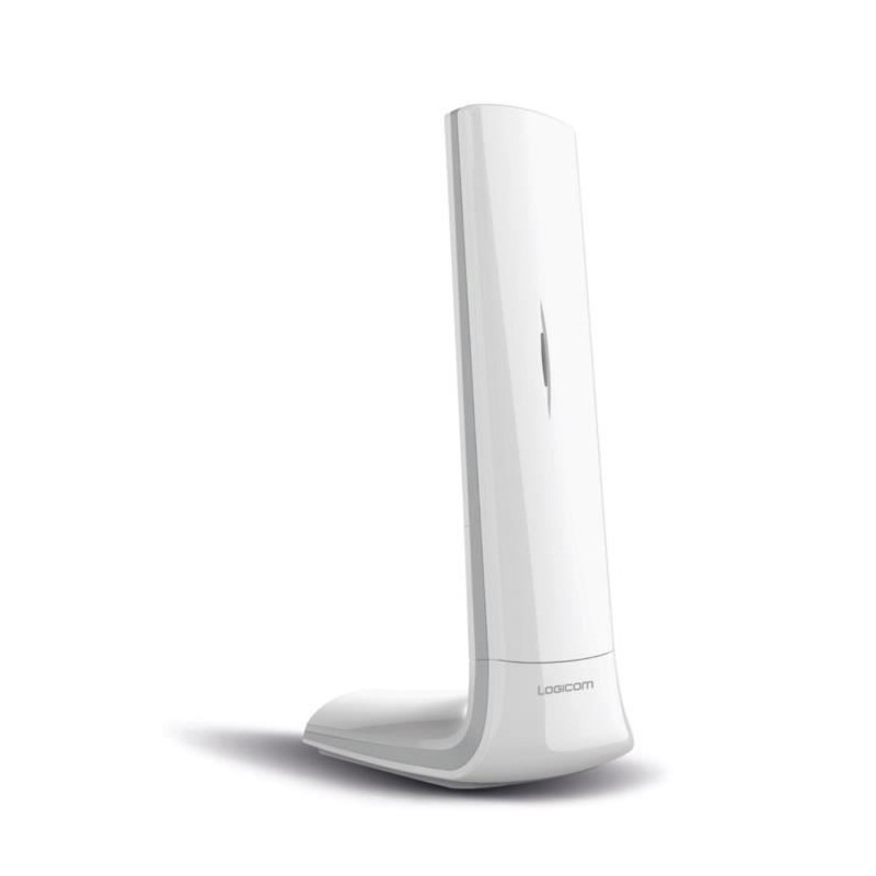 Logicom Luxia 150 Solo Cordless Telephone Answering Machine White Gray