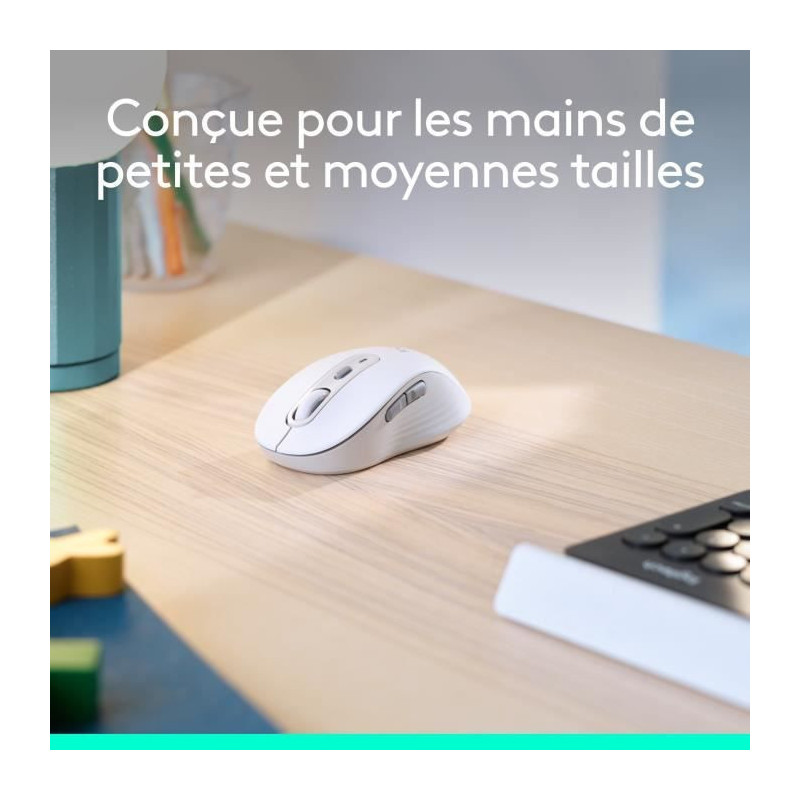 Logitech Signature M650 Wireless Mouse - Silent, Bluetooth, Programmab