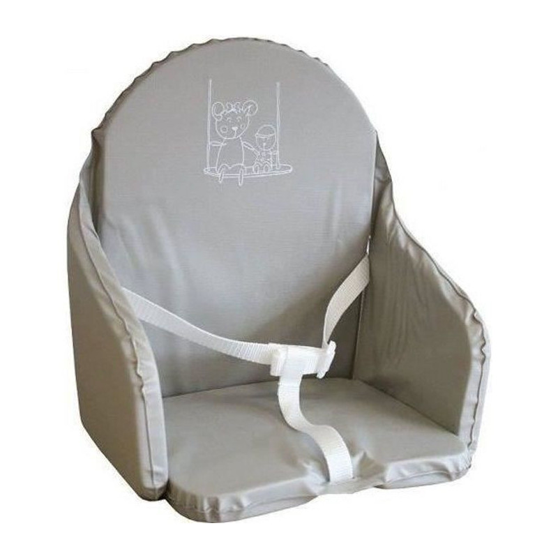 Looping Cushion High Chair Straps Gray Pearl