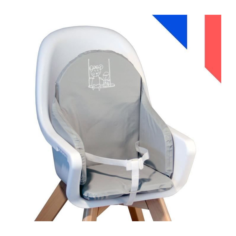 Looping Cushion High Chair Straps Gray Pearl