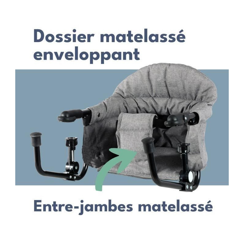 BAMBISOL booster table seat - Comfort backrest - Removable and machine