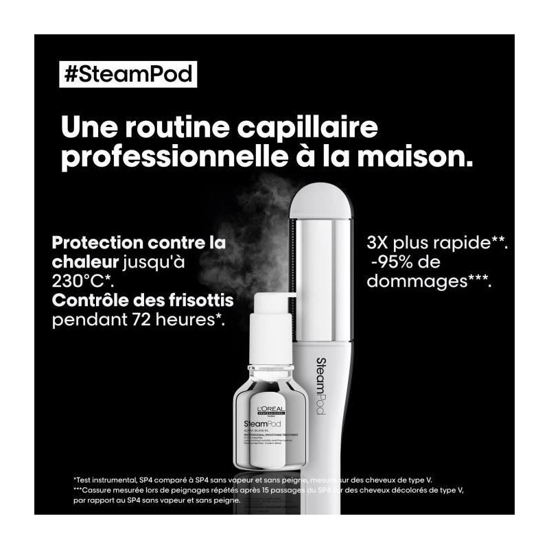 SteamPod 4 - Professional steam hair straightener and curler - L'OREAL