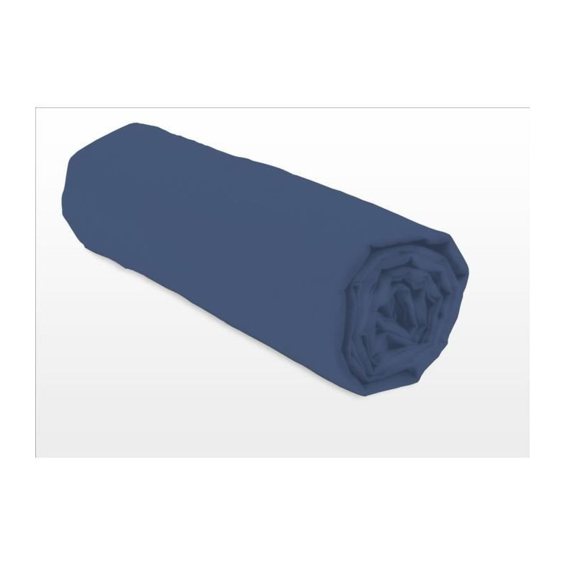 Lovely Home Drap Cover - 180 x 200 + 25 cm - 100% Cotton - Blue