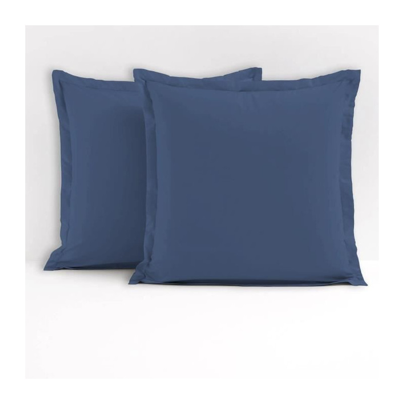 Lovely Home Lot of 2 square pillowcases - 63 x 63 cm - 100% cotton - B