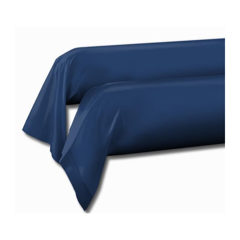 Lovely Home Lot of 2 bans - 85 x 185 cm - 100% cotton - Blue