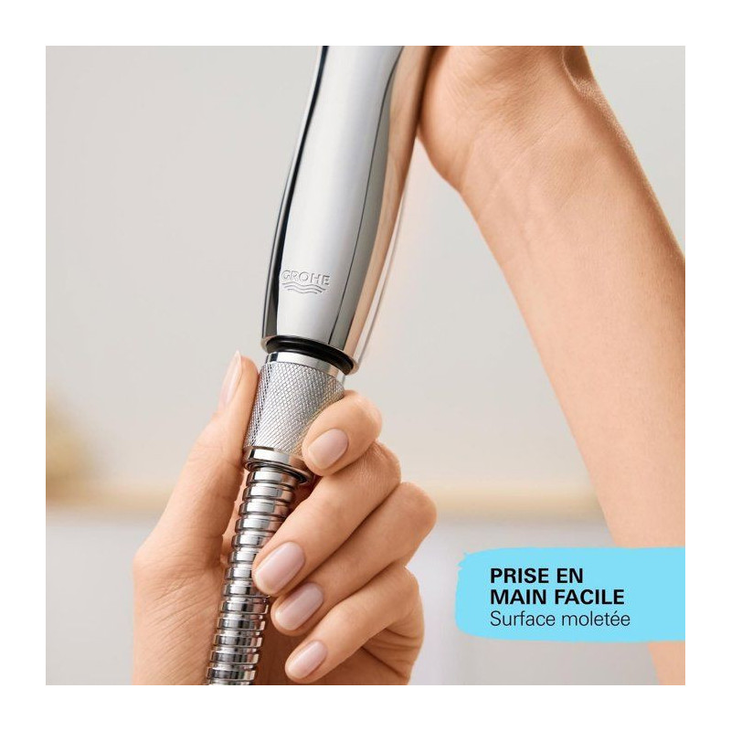 Shower hose - GROHE - VitalioFlex Metal - 2 m - Chrome - Kink-resistan