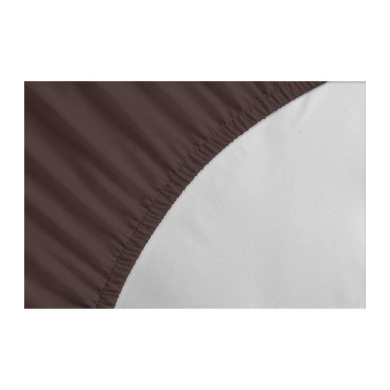 Fitted sheet - LOVELY HOME - LH71601 - 90x190+25 cm - Brown