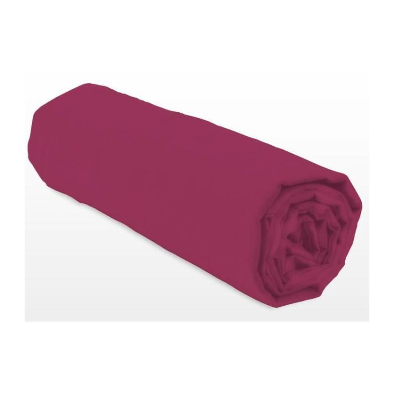 Fitted sheet - LOVELY HOME - LH71612 - 140x190+30 cm - Fuchsia