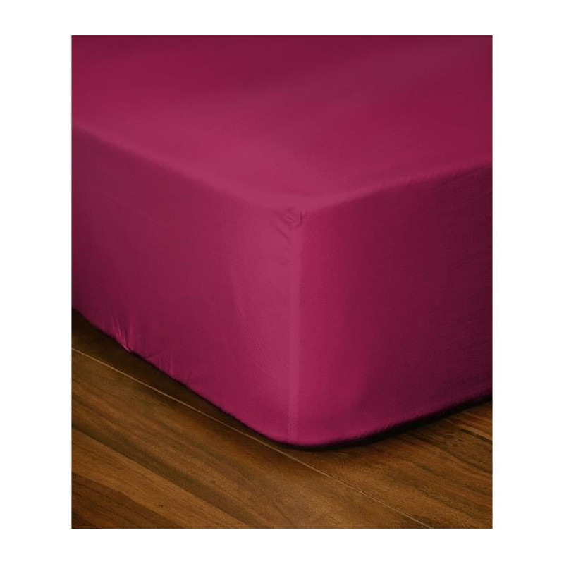 Fitted sheet - LOVELY HOME - LH71614 - 180x200+25 cm - Fuchsia