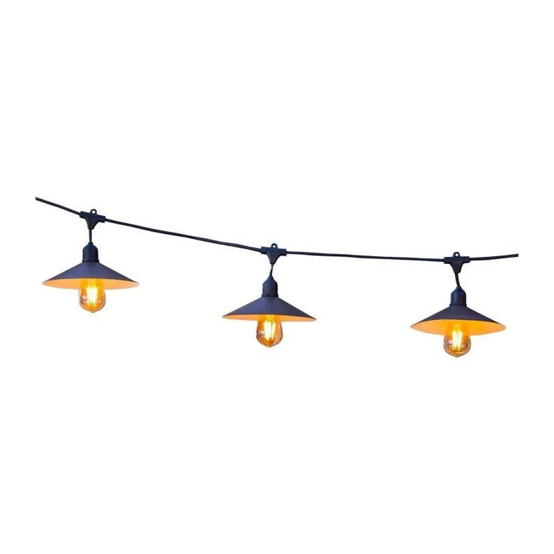 Outdoor solar light garland - LUMISKY - VINTY LIGHT SOLAR - 6 m - 10 f