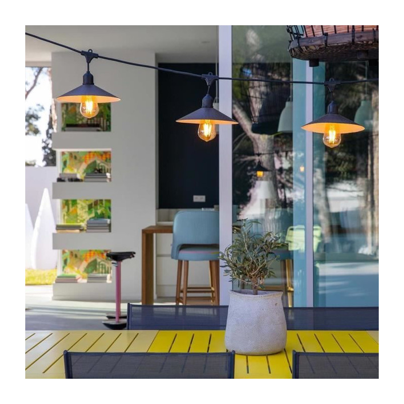 Outdoor solar light garland - LUMISKY - VINTY LIGHT SOLAR - 6 m - 10 f