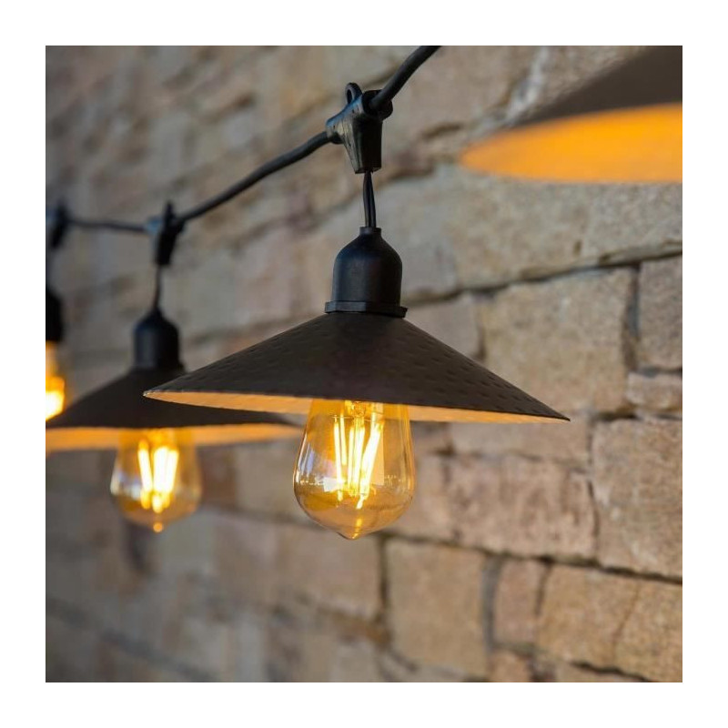 Outdoor solar light garland - LUMISKY - VINTY LIGHT SOLAR - 6 m - 10 f