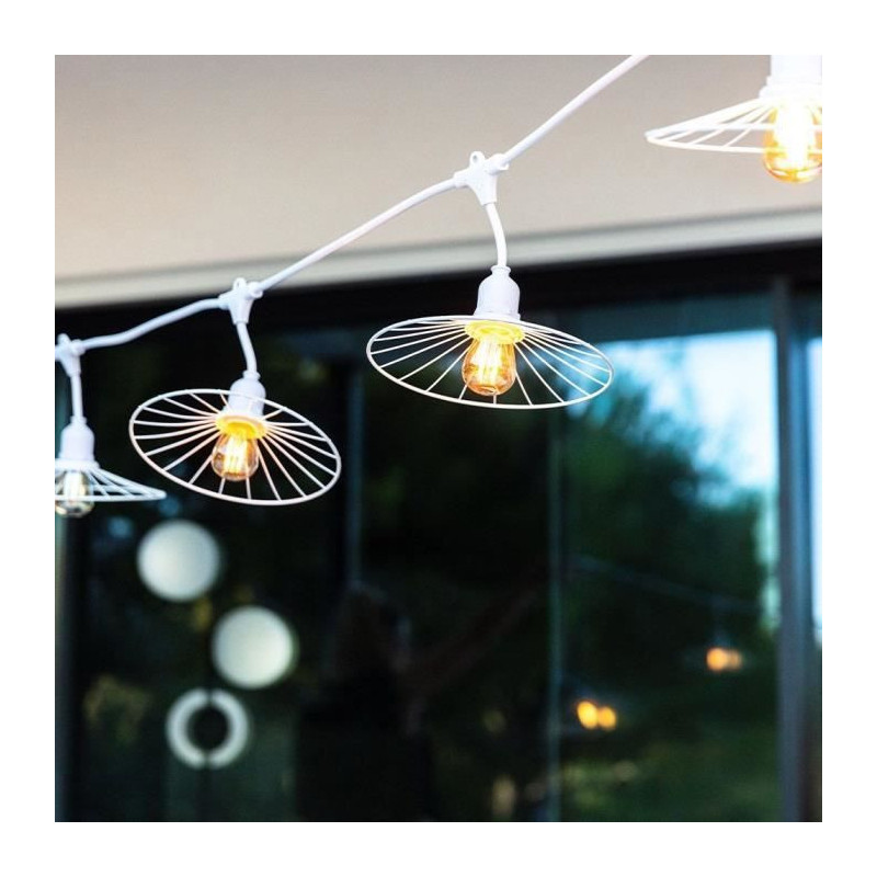 Outdoor light garland - LUMISKY - CHIC WHITE LIGHT - 6 m - 10 filament