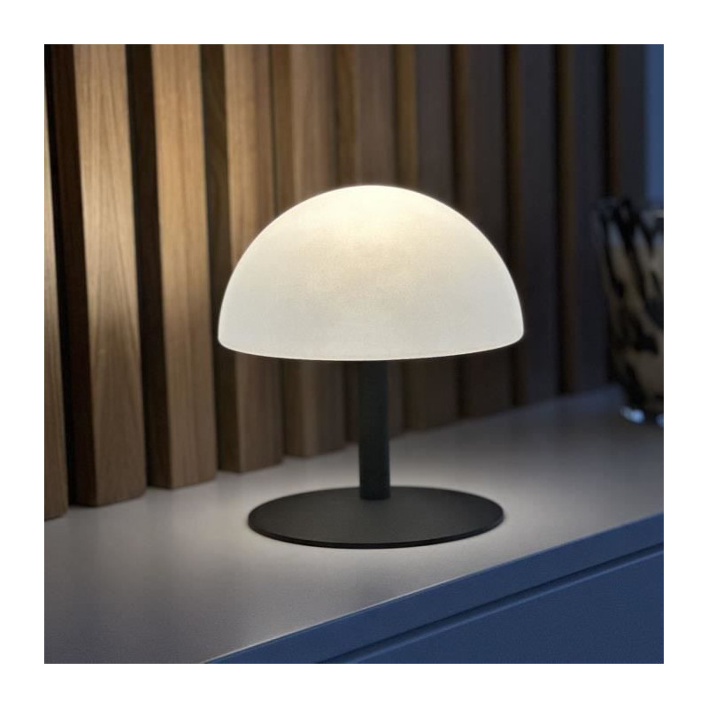 Cordless table lamp - LUMISKY - NEPTUNE ROCK - H20 cm - Steel base - G