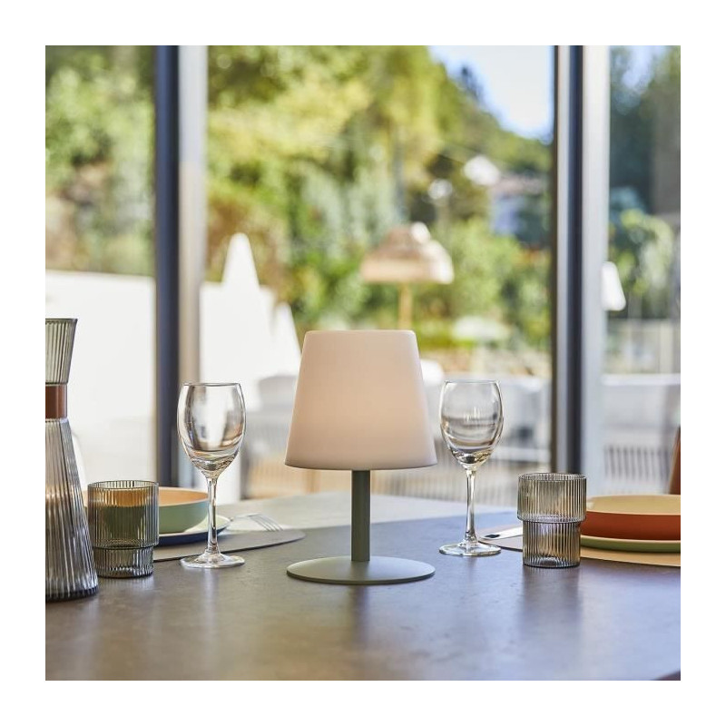 Cordless table lamp - LUMISKY - STANDY MINI Olive - H25 cm - Olive gre