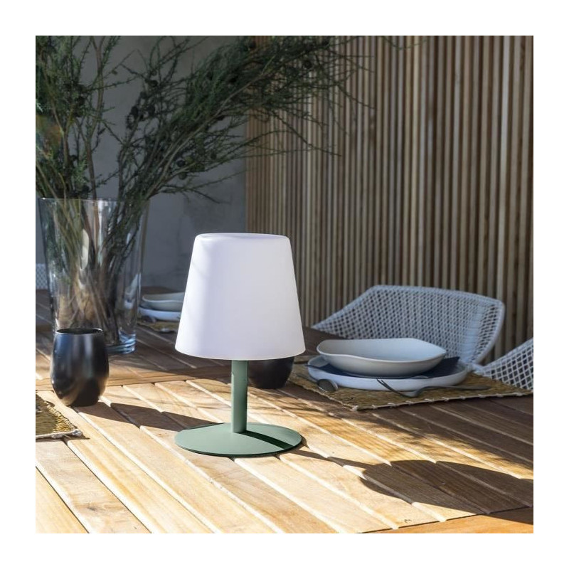 Cordless table lamp - LUMISKY - STANDY MINI Olive - H25 cm - Olive gre