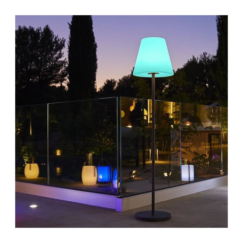 Wireless floor lamp - LUMISKY - STANDY - H150 cm - Metal base - Dimmab