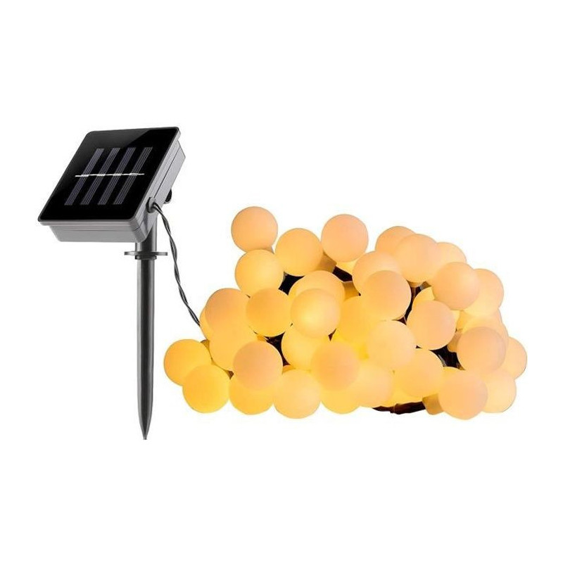 LUMI GARDEN Solar ball light string Billy Solar - White light - 60 bal