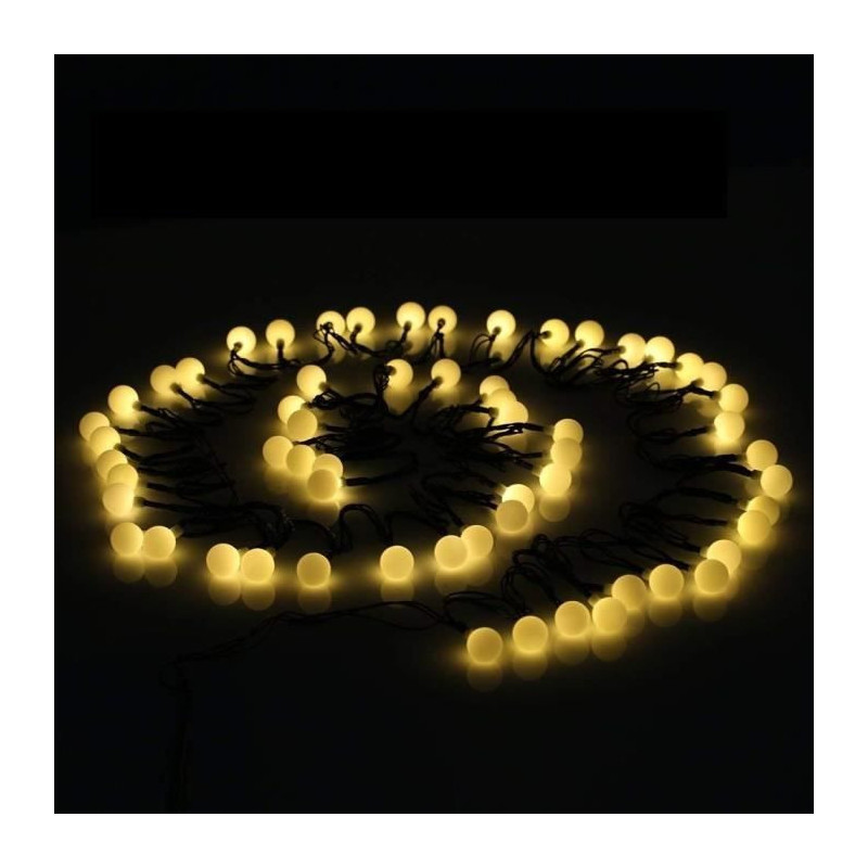 LUMI GARDEN Solar ball light string Billy Solar - White light - 60 bal