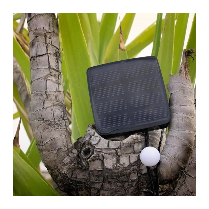 LUMI GARDEN Solar ball light string Billy Solar - White light - 60 bal