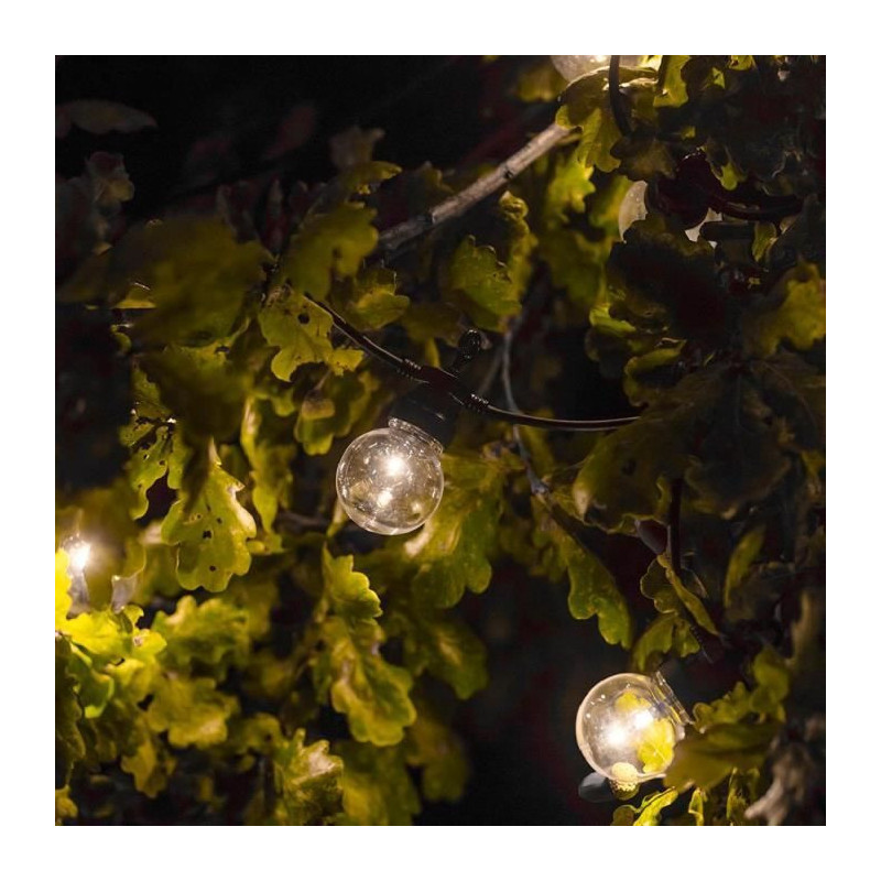 LUMIJARDIN Garland 20 LED bulbs - Warm white - Party clearable