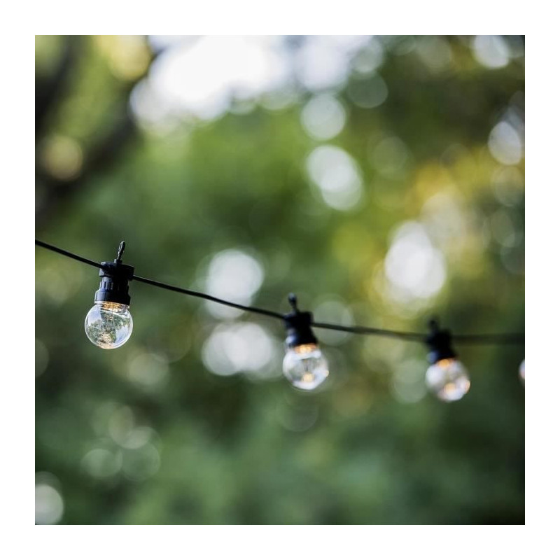 LUMIJARDIN Garland 20 LED bulbs - Warm white - Party clearable