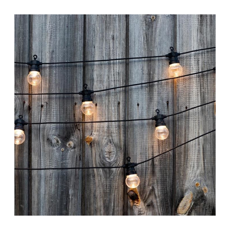 LUMIJARDIN Garland 20 LED bulbs - Warm white - Party clearable