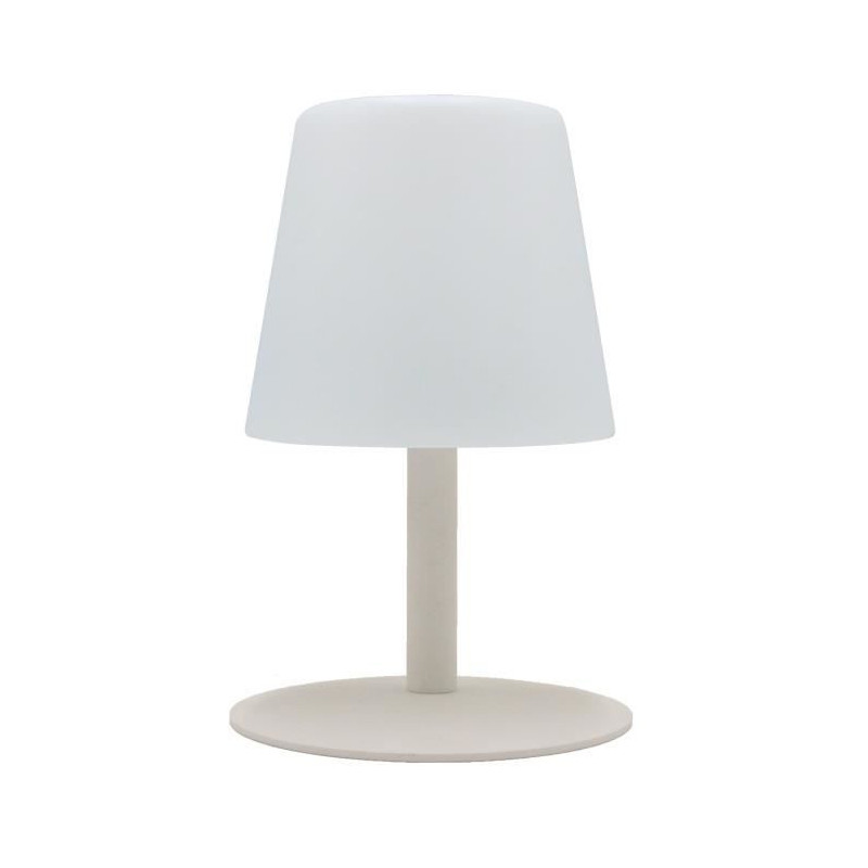 STANDY MINI CREAM Cordless table lamp with cream steel base - warm whi