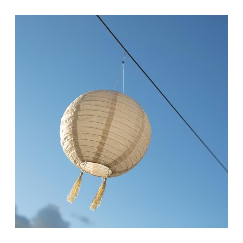 LED solar suspension - LUMISKY - HIMALAYA - Ø30cm - Beige, cream and
