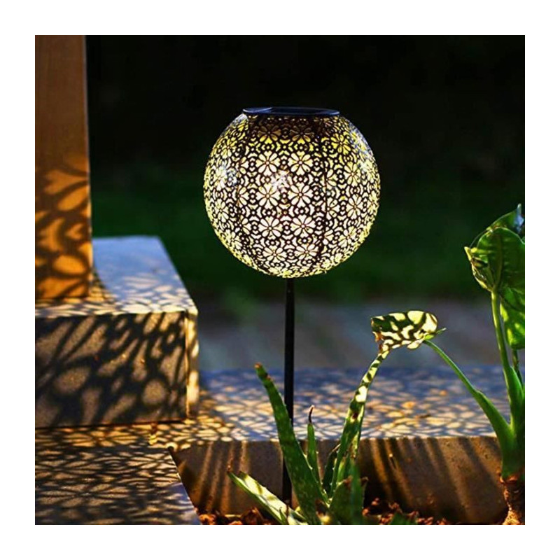 Set of 2 solar beacons to plant - LUMISKY - AGADIR - H45 cm - Oriental