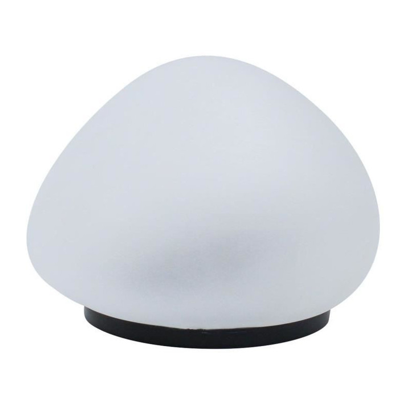 Decorative pebble solar lamp - LUMISKY - SOLENZARA - Ø16 cm - white L