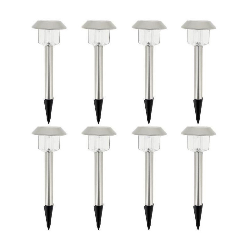 ALESIA Lot of 8 solar beacons - cold white LED