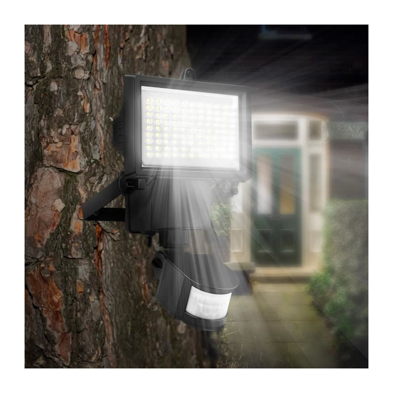 LUMI JARDIN Cooper Black solar floodlight - H 22 cm - Black