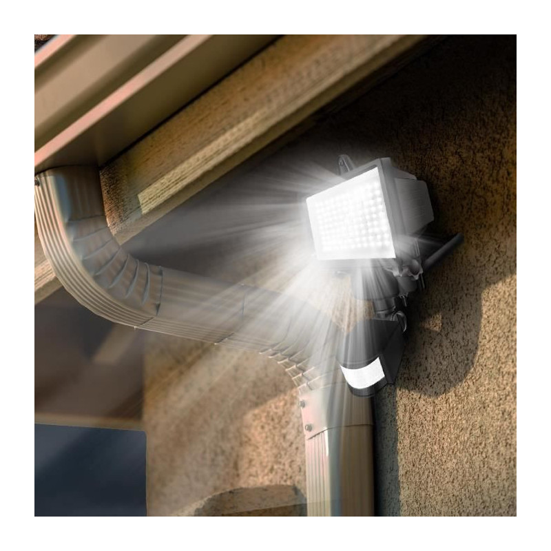 LUMI JARDIN Cooper Black solar floodlight - H 22 cm - Black