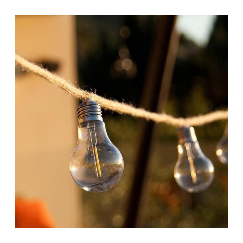 Outdoor light garland - LUMISKY - FANTASY CORD - 7.70 m - 10 transpare