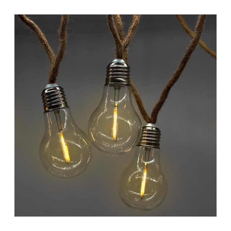 Outdoor light garland - LUMISKY - FANTASY CORD - 7.70 m - 10 transpare
