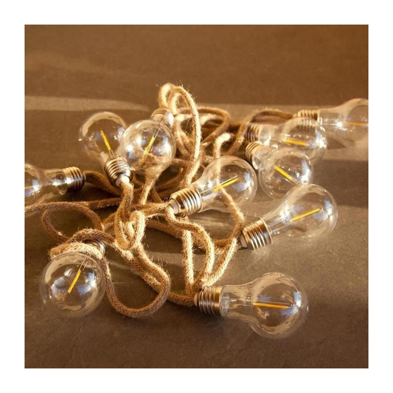 Outdoor light garland - LUMISKY - FANTASY CORD - 7.70 m - 10 transpare