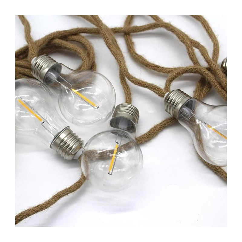 Outdoor light garland - LUMISKY - FANTASY CORD - 7.70 m - 10 transpare