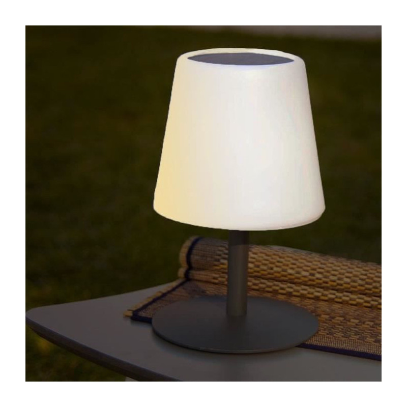 Solar and rechargeable table lamp - LUMISKY - STANDY TINY SOLAR - H25