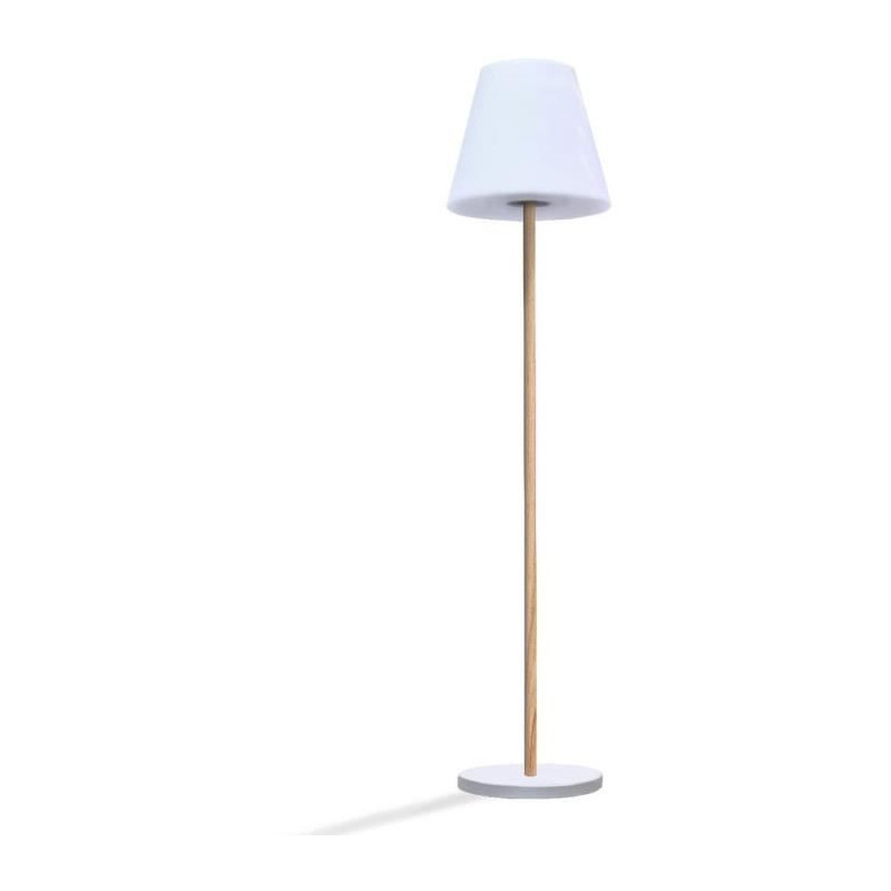 Solar and rechargeable street lamp - LUMISKY - STANDY WOOD SOLAR - H15