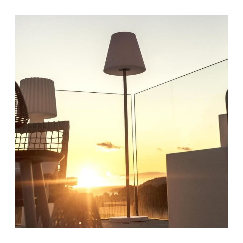 Solar and rechargeable street lamp - LUMISKY - STANDY WOOD SOLAR - H15