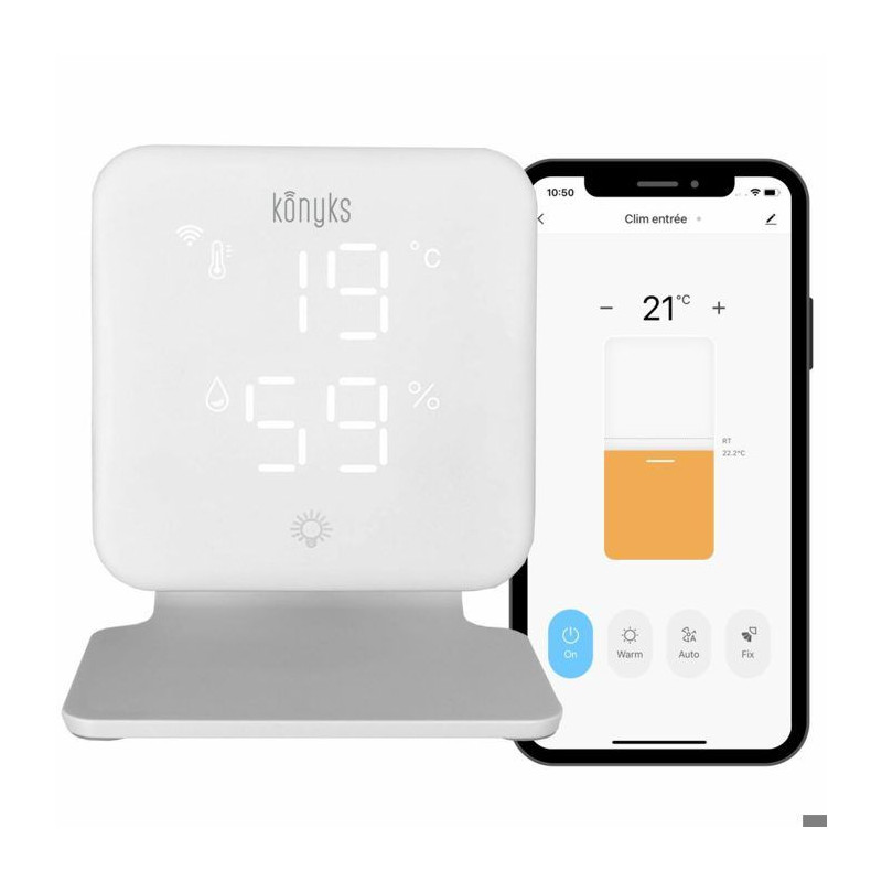 Wi-Fi Thermostat for Heat Pumps and Air Conditioners