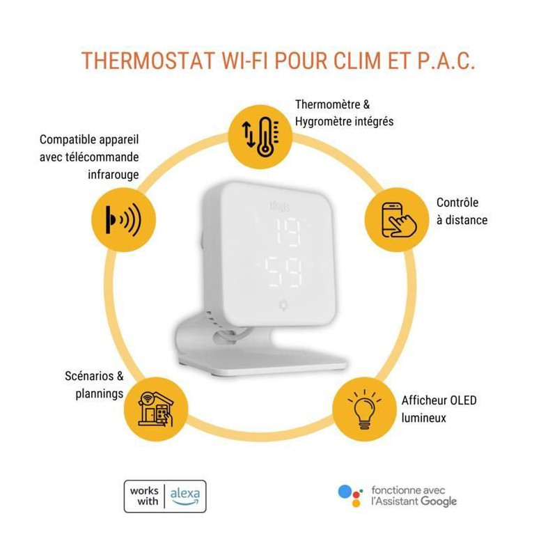 Wi-Fi Thermostat for Heat Pumps and Air Conditioners