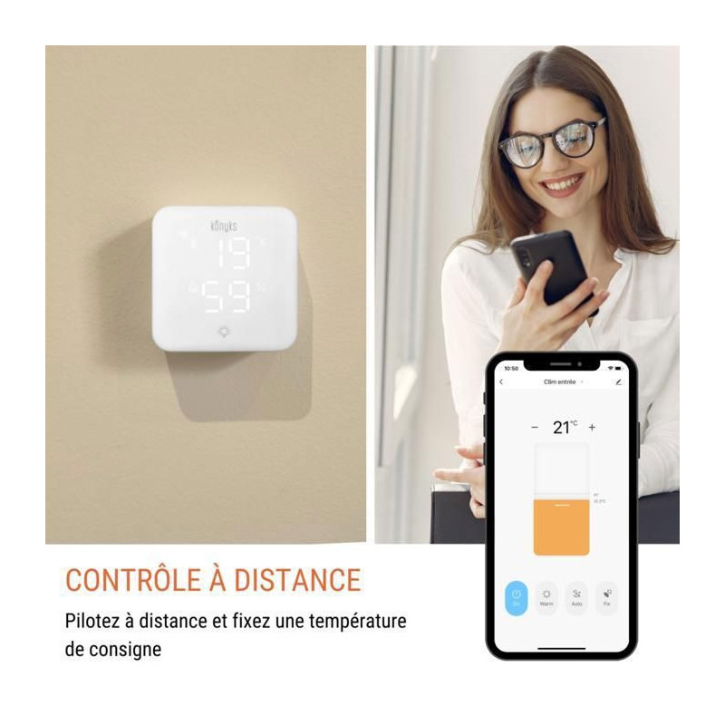 Wi-Fi Thermostat for Heat Pumps and Air Conditioners