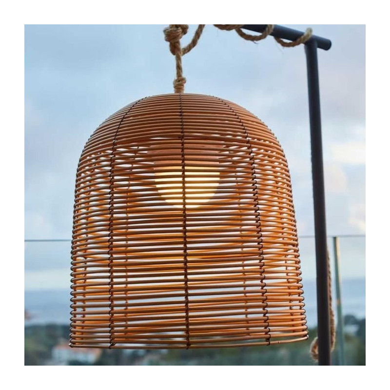 Nomad suspension - LUMISKY - HANG BOHEME - H35 cm - Polyrattan with ro