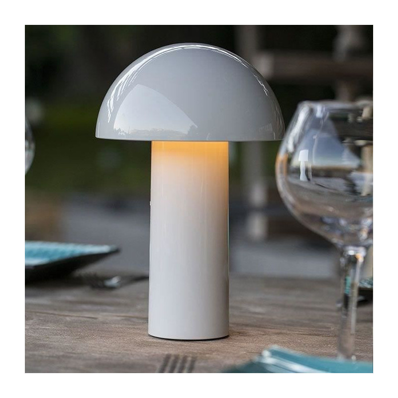 Cordless table lamp - LUMISKY - TOD WHITE - H28 cm - Adjustable head -