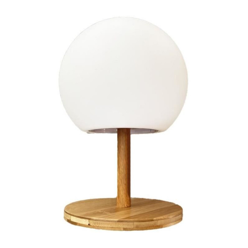 LUMISKY - Table lamp - wireless - extendable bamboo foot - H28cm - war
