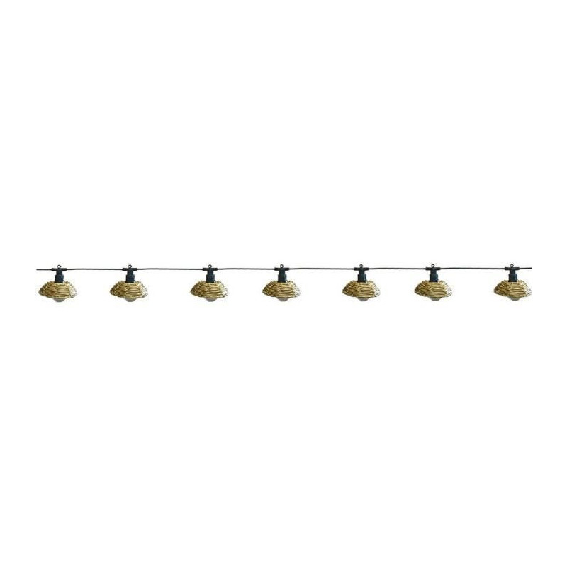 Outdoor light garland - LUMISKY - COTTAGE - 5.70 m - 10 transparent gl